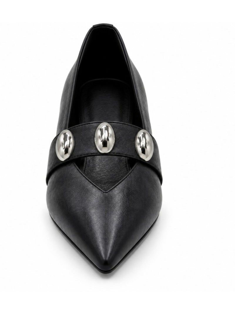 Ballerina synthetisch materiaal montevita Zwart - Kiabi