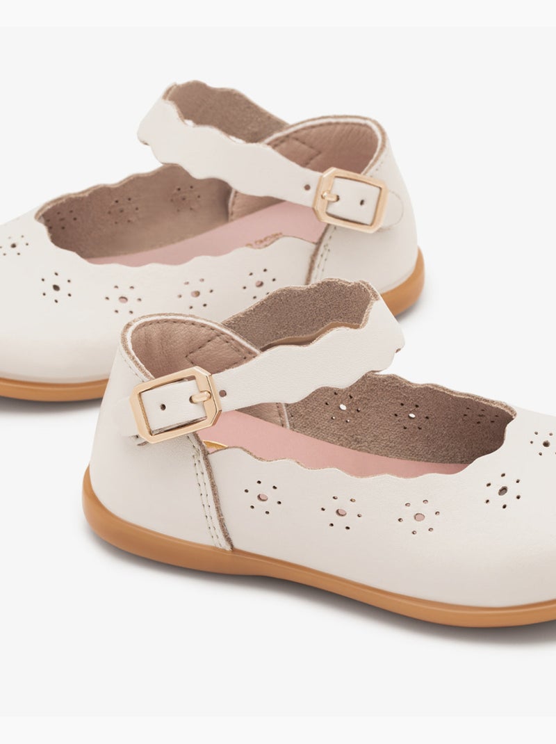 Ballerina's conguitos flexibles antideslizante Beige - Kiabi