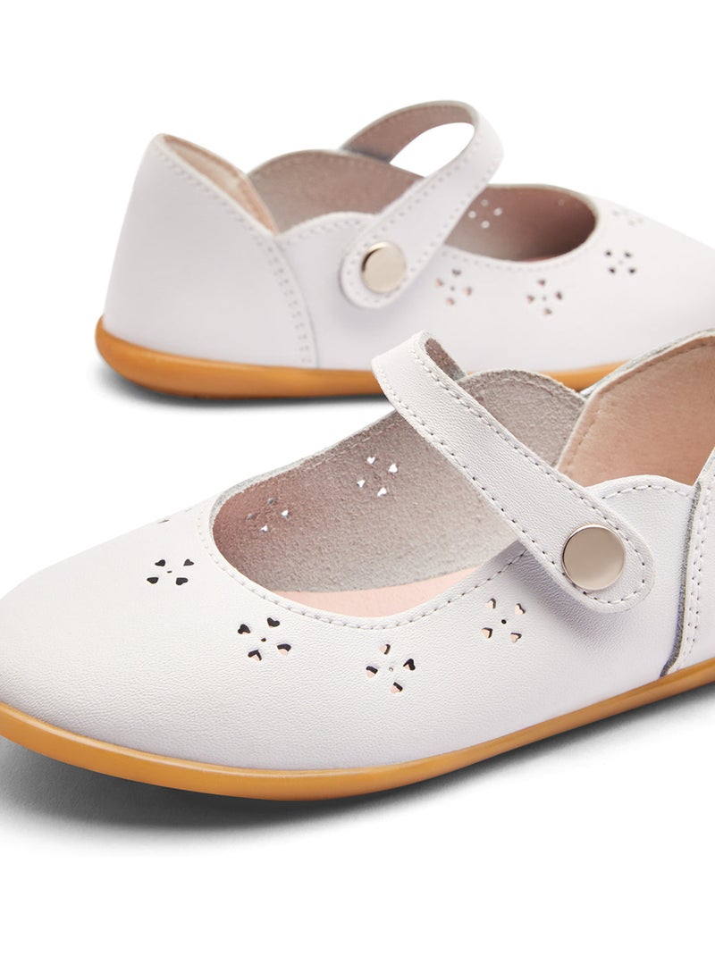 Ballerina's conguitos flores Wit - Kiabi