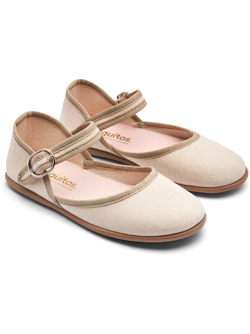 Ballerina's conguitos lazo hebilla Beige - Kiabi