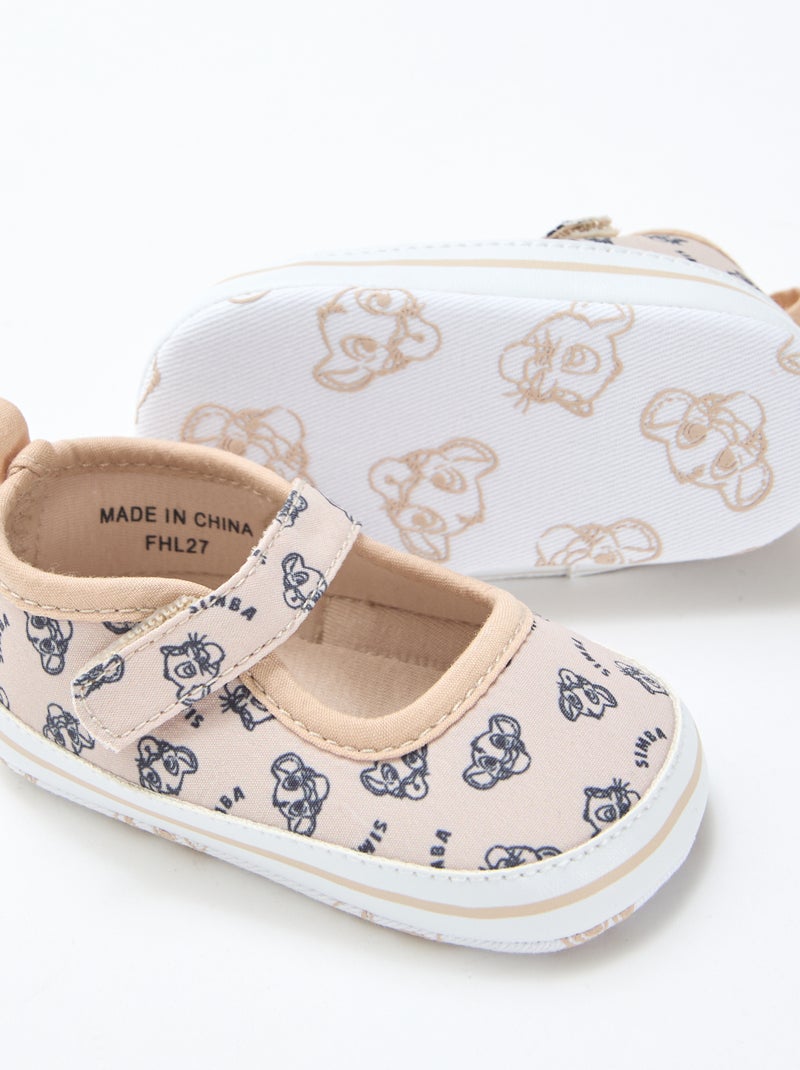 Ballerina's 'Disney' met klittenband Beige - Kiabi