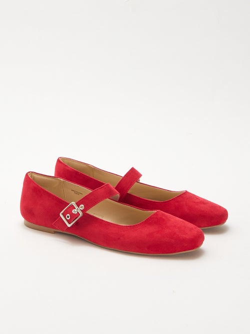 Ballerina's met bandjes en studeffect - Kiabi