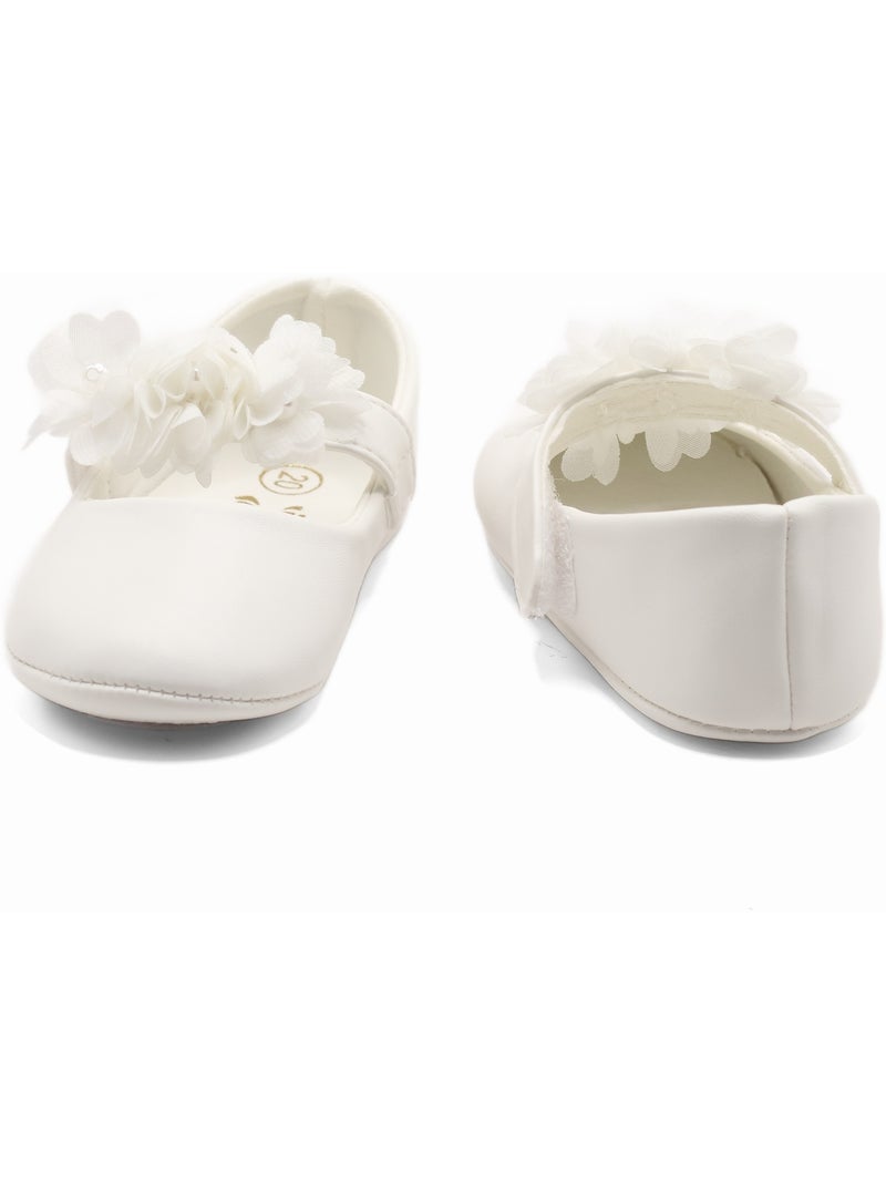Ballerina's met bloemenmotief Wit - Kiabi