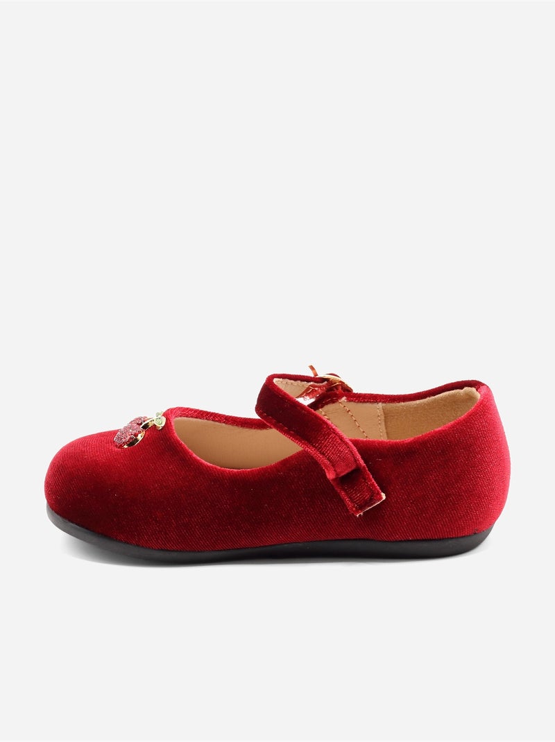 Ballerina's met decoratieve motieven Rood - Kiabi