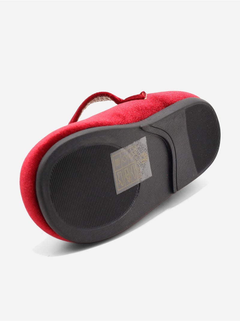 Ballerina's met decoratieve motieven Rood - Kiabi