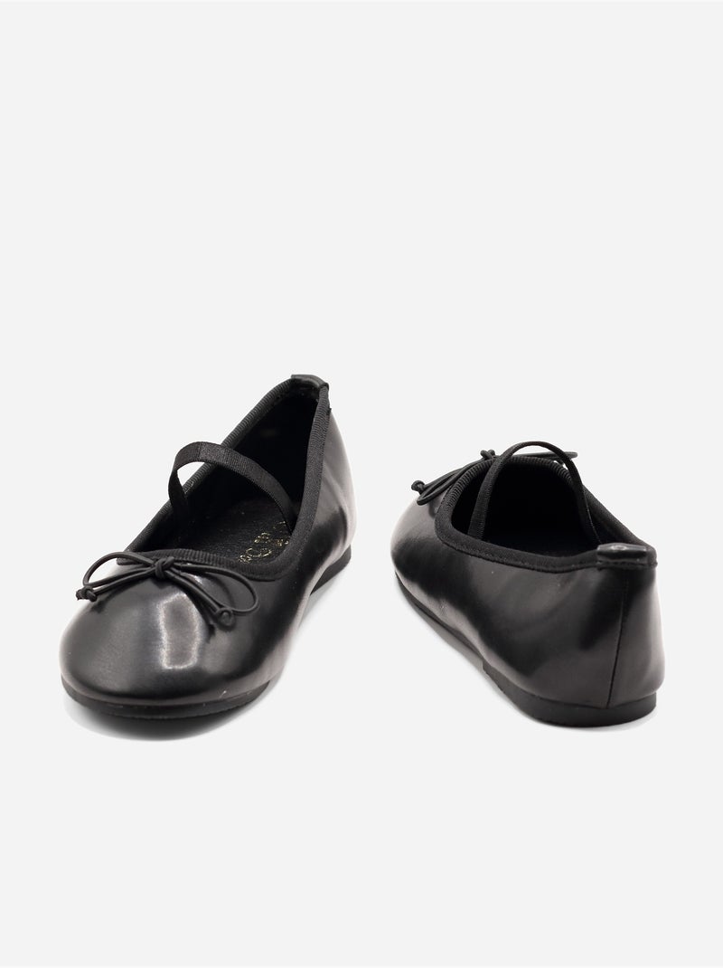 Ballerinas met een decoratieve strik Zwart - Kiabi