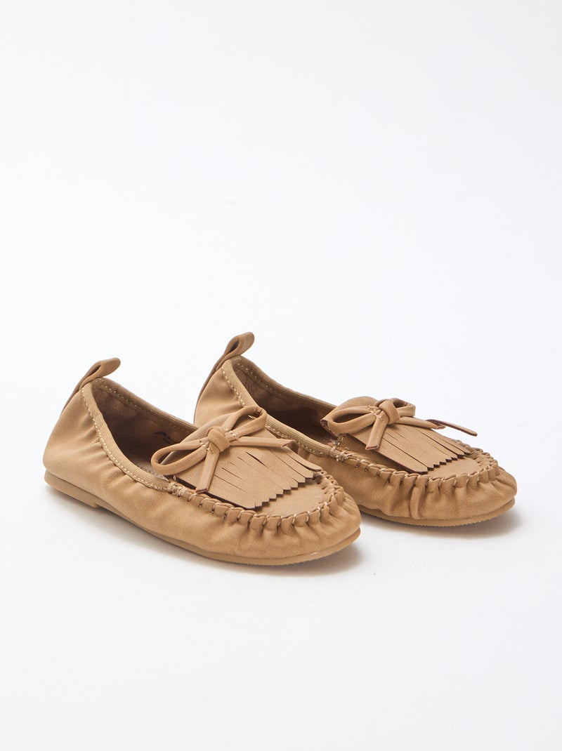 Ballerina's met franjes Biege - Kiabi