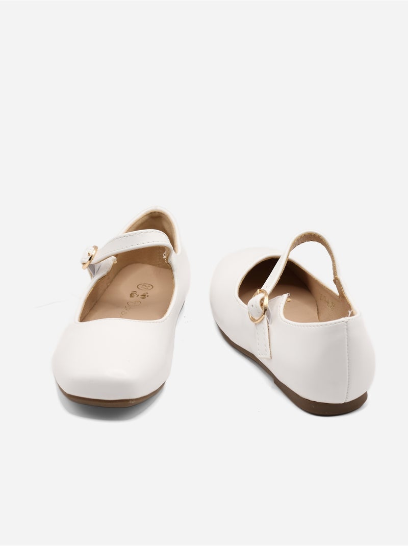 Ballerina's met gesp Wit - Kiabi