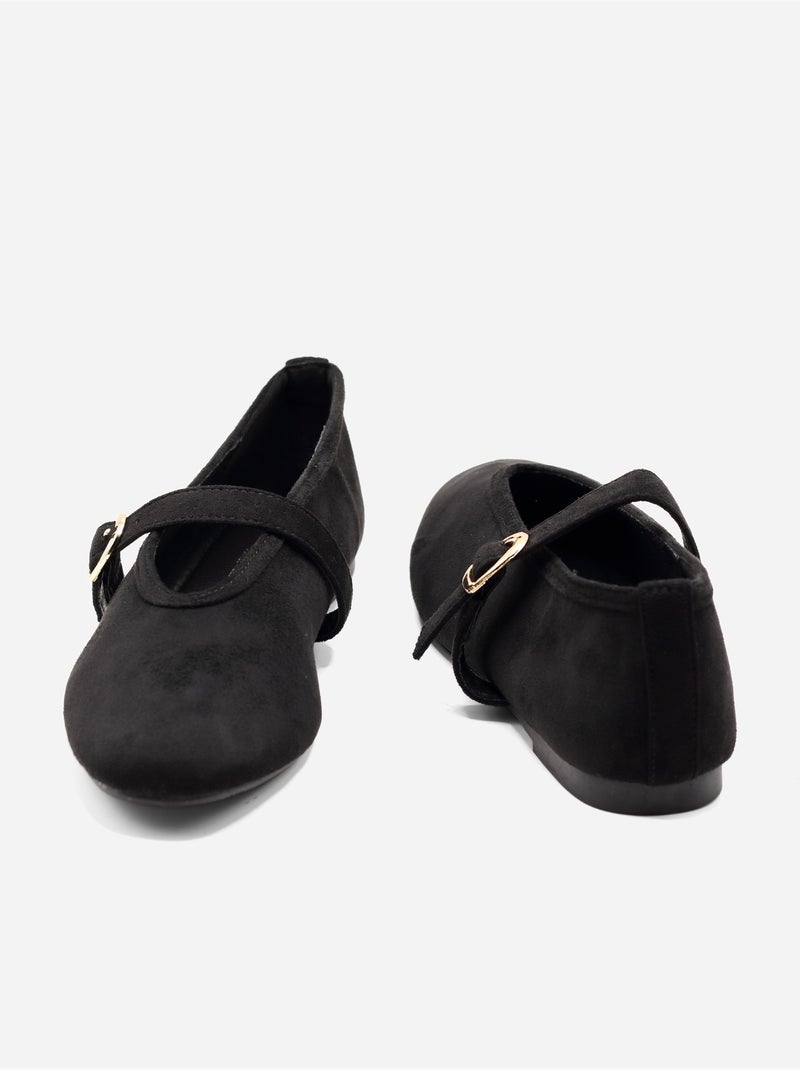 Ballerina's met riempje Zwart - Kiabi