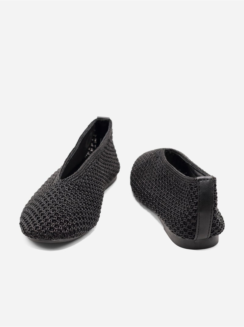 Ballerina's van tricot Zwart - Kiabi