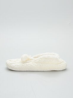 Grote maten dames pantoffels en sloffen - maat 40/42 - Kiabi