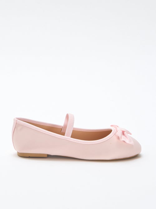 Ballerine plate uni à nœud - Kiabi