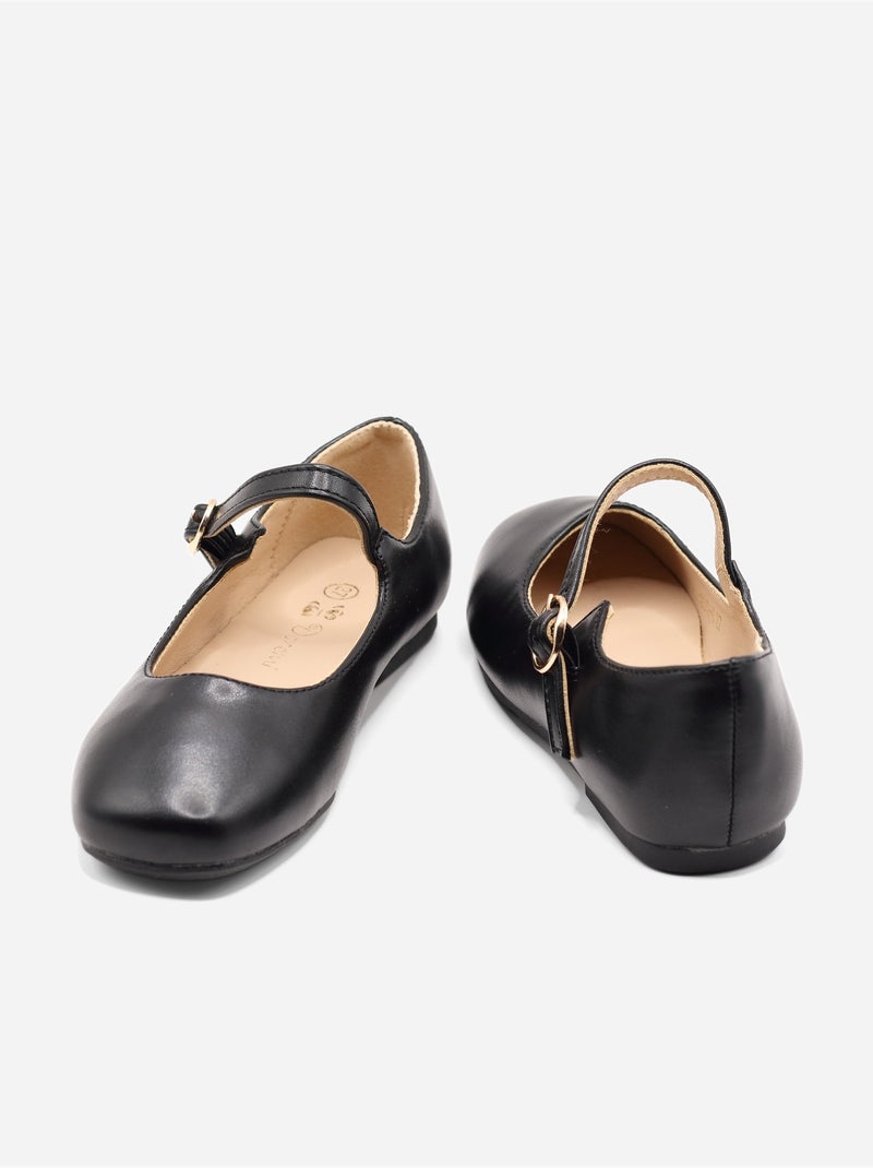 Ballerines à boucle Noir - Kiabi
