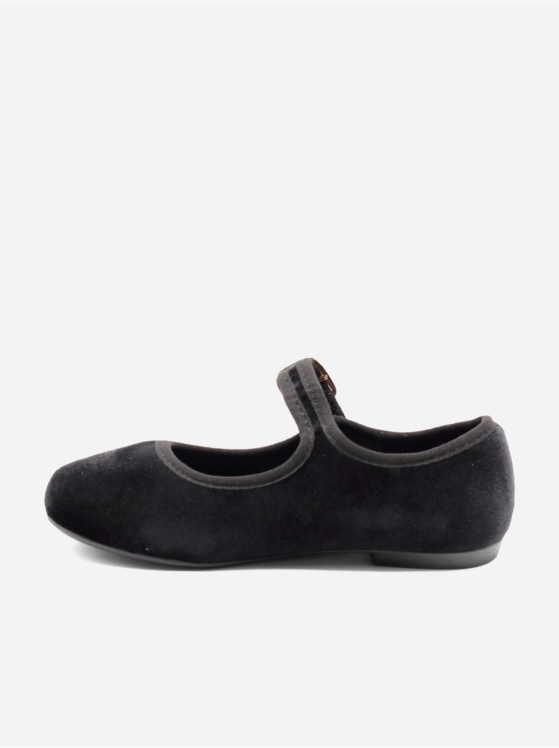 Ballerines à bride Noir - Kiabi