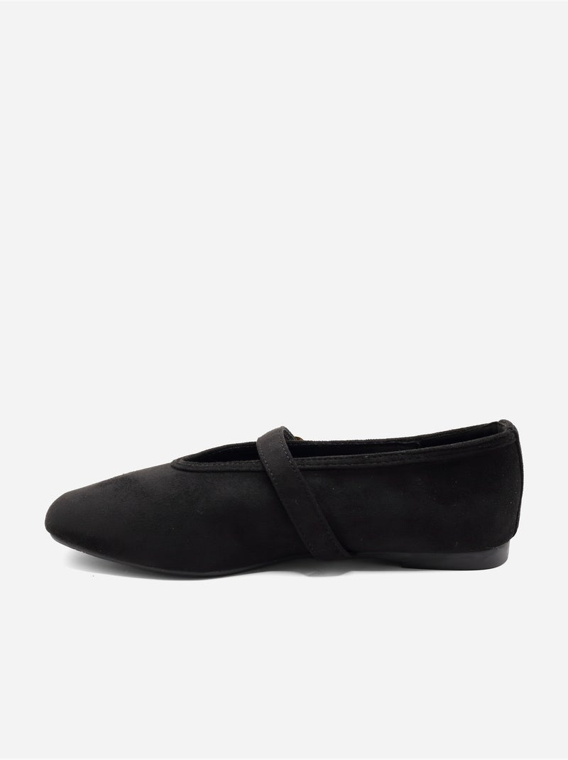 Ballerines à bride Noir - Kiabi
