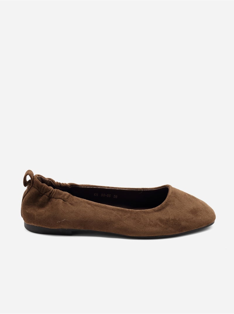 Ballerines à enfiler Marron - Kiabi