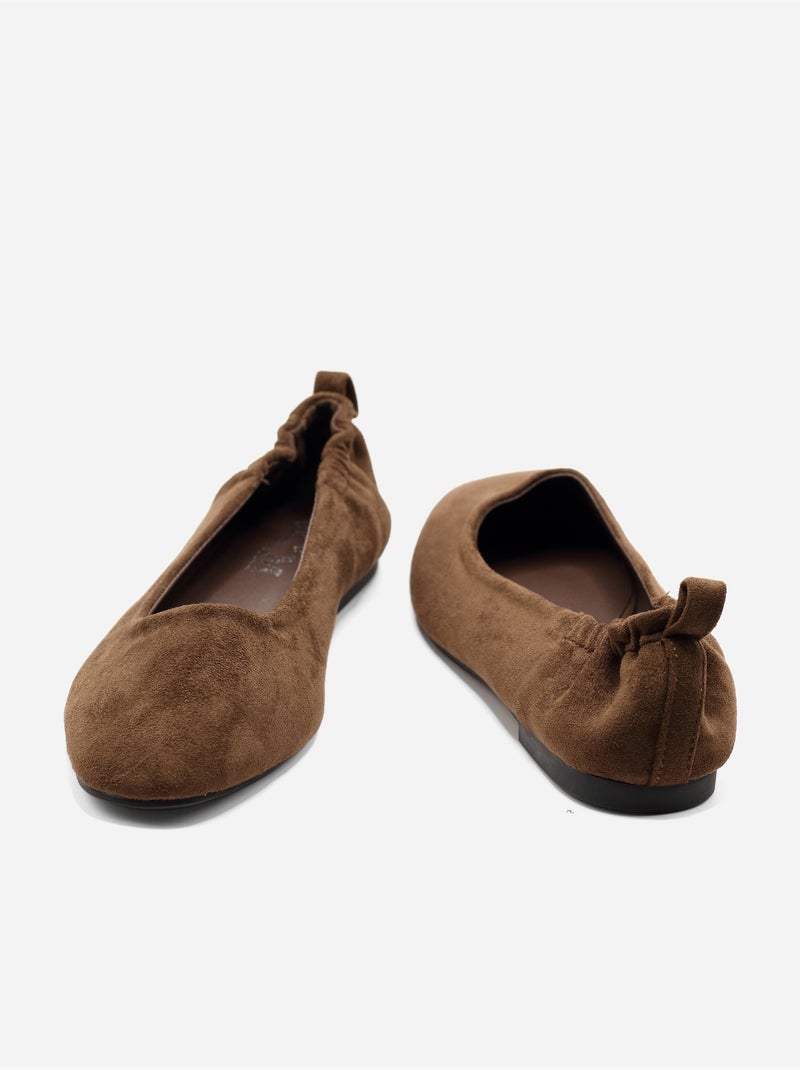 Ballerines à enfiler Marron - Kiabi