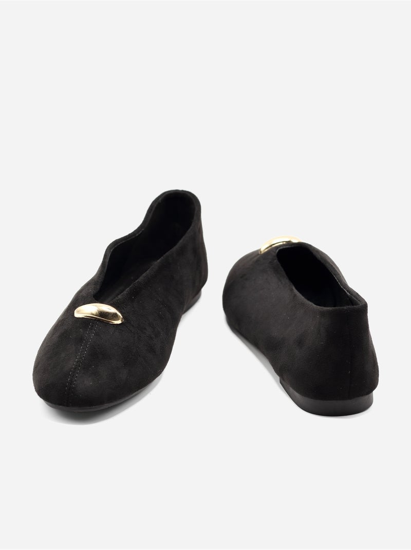 Ballerines à enfiler Noir - Kiabi
