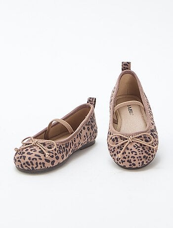 Ballerines à motif léopard