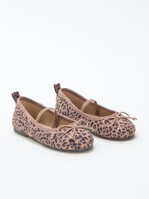 Ballerines à motif léopard - Kiabi