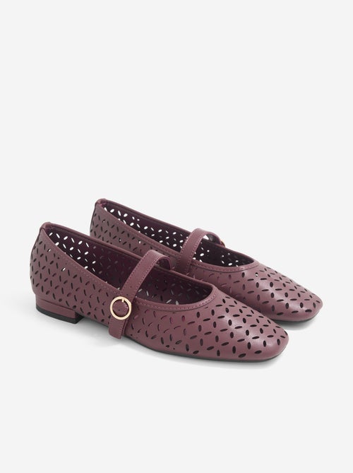 Ballerines ajourée à boucle - Kiabi