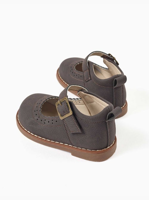 Ballerines avec détails perforés - Kiabi