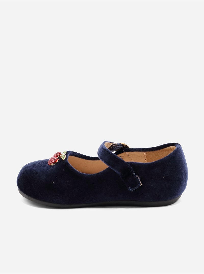 Ballerines avec motifs décoratif Bleu foncé - Kiabi