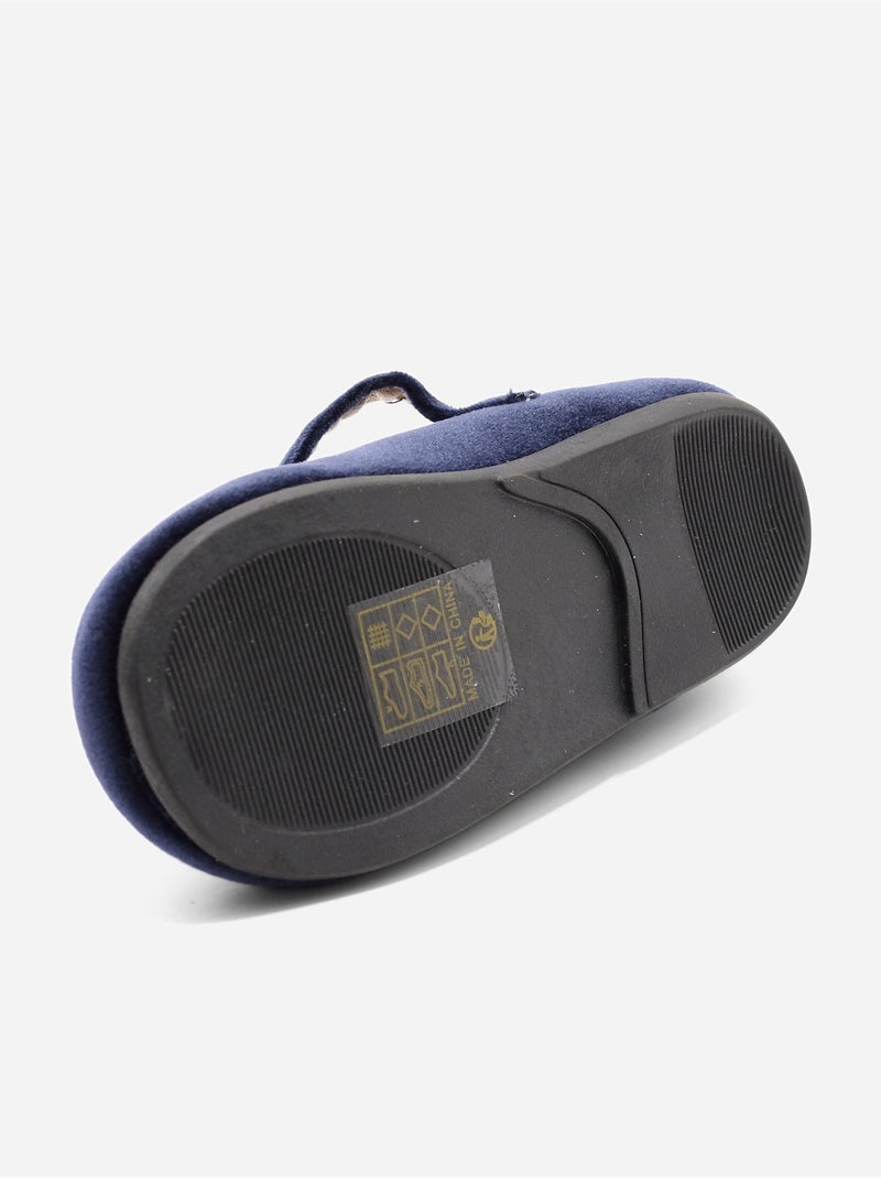 Ballerines avec motifs décoratif Bleu foncé - Kiabi