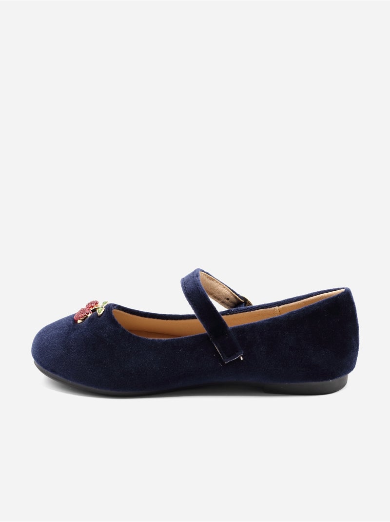 Ballerines avec motifs décoratif Bleu foncé - Kiabi