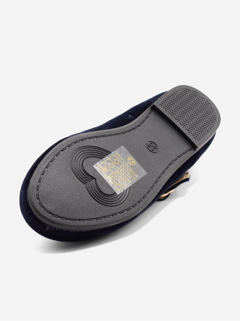 Ballerines avec motifs décoratif Bleu foncé - Kiabi