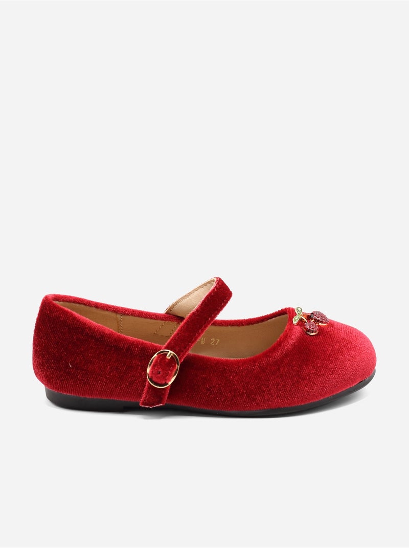 Ballerines avec motifs décoratif Rouge - Kiabi
