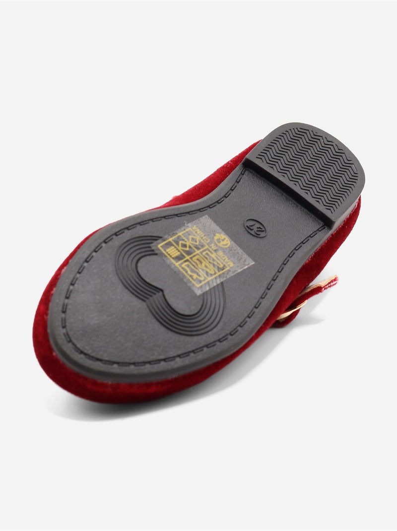 Ballerines avec motifs décoratif Rouge - Kiabi