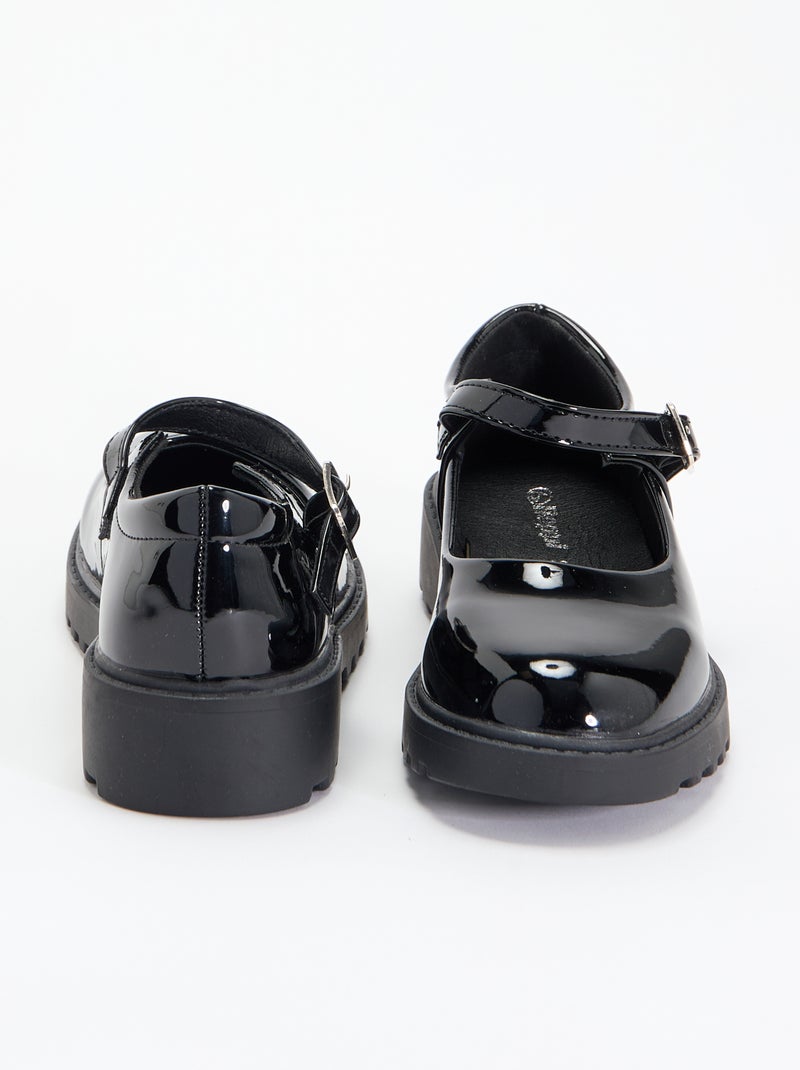 Ballerines babies avec semelles crantées Noir - Kiabi