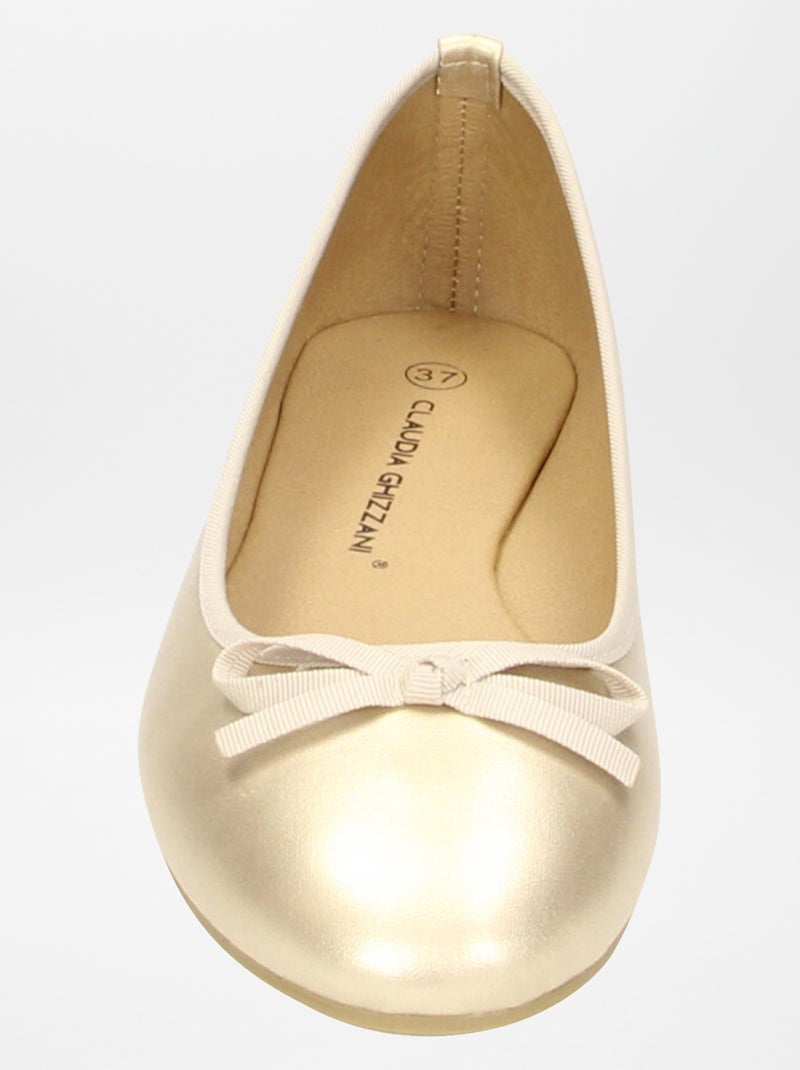 Ballerines classiques Doré - Kiabi