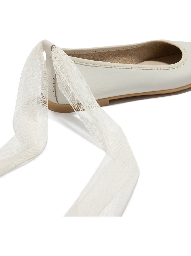 Ballerines conguitos Blanc - Kiabi