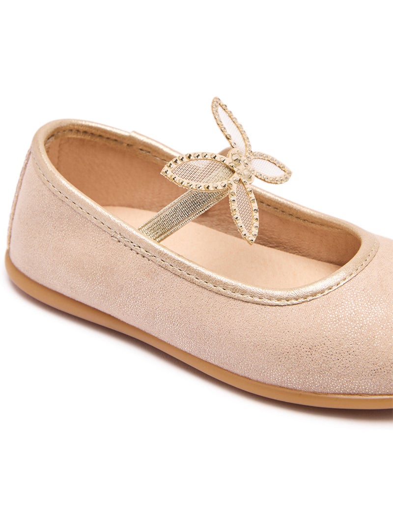 Ballerines Conguitos Detalle Mariposa Gold - Kiabi