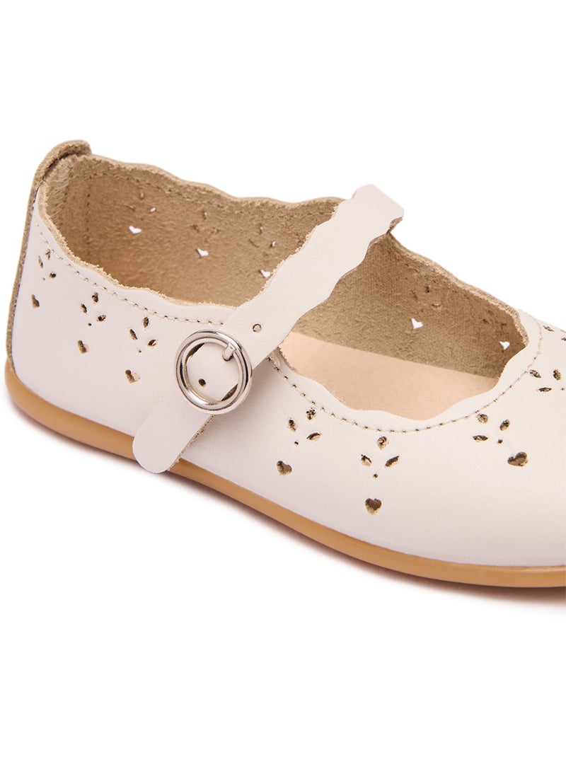 Ballerines conguitos floral Beige - Kiabi