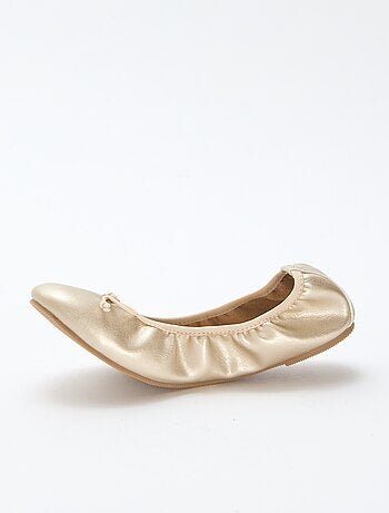 Ballerines dorées