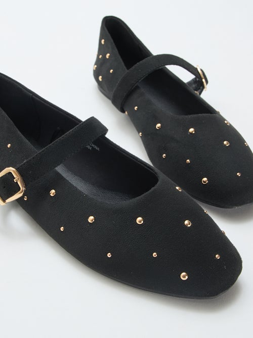 Ballerines plates en simili - Kiabi