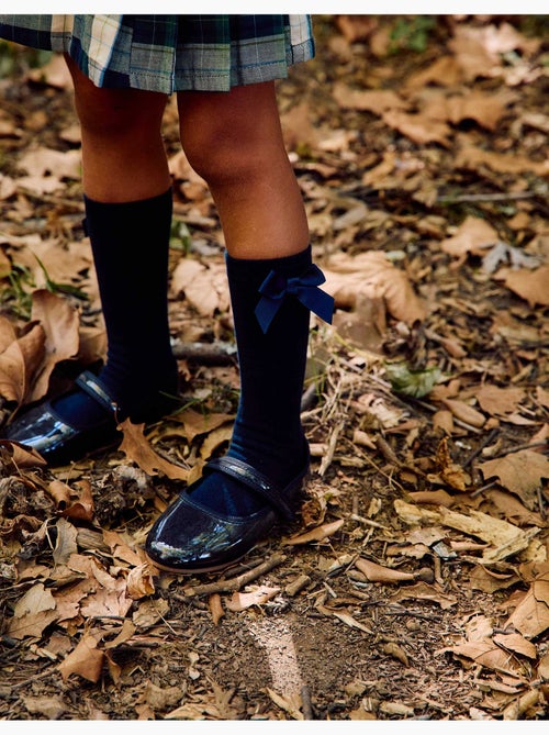 Ballerines vernies avec fermeture à scratch - Kiabi