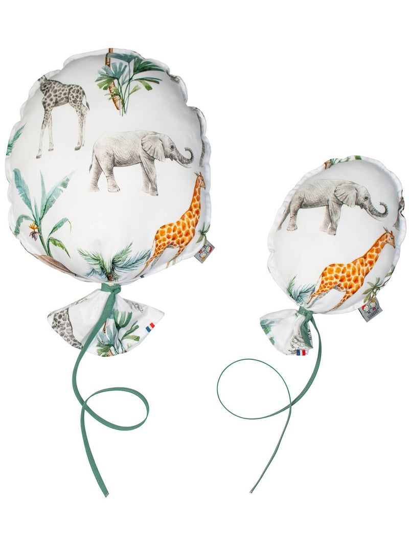 Ballon mural décoratif en coton imprimé 38cm Vert d'eau - Kiabi