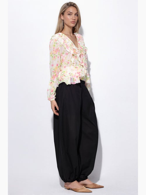 Ballonbroek met elastische taille busem - Kiabi