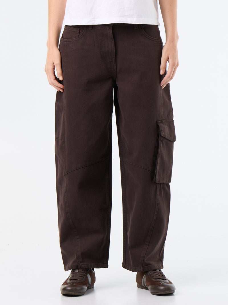 Ballonbroek met klepzak Bruin - Kiabi