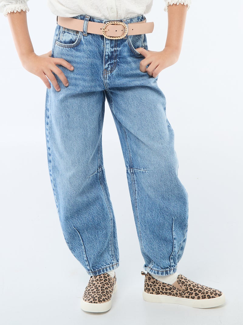 Balloon fit jeans Blauw - Kiabi