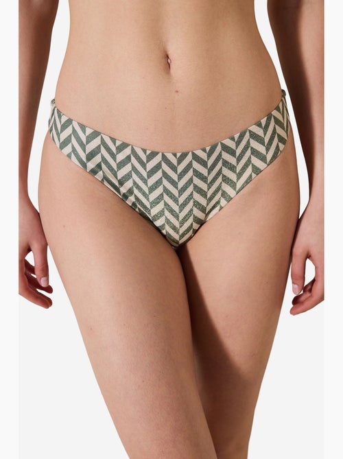 Bamboe slip bikini broekje met glitters penti - Kiabi Bamboe slip bikini broekje met glitters penti - Kiabi