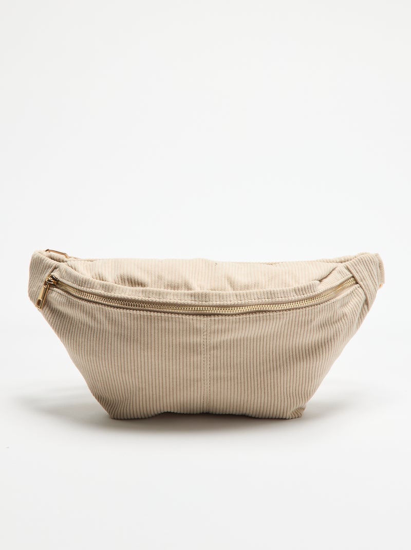 Banane en velours Beige - Kiabi