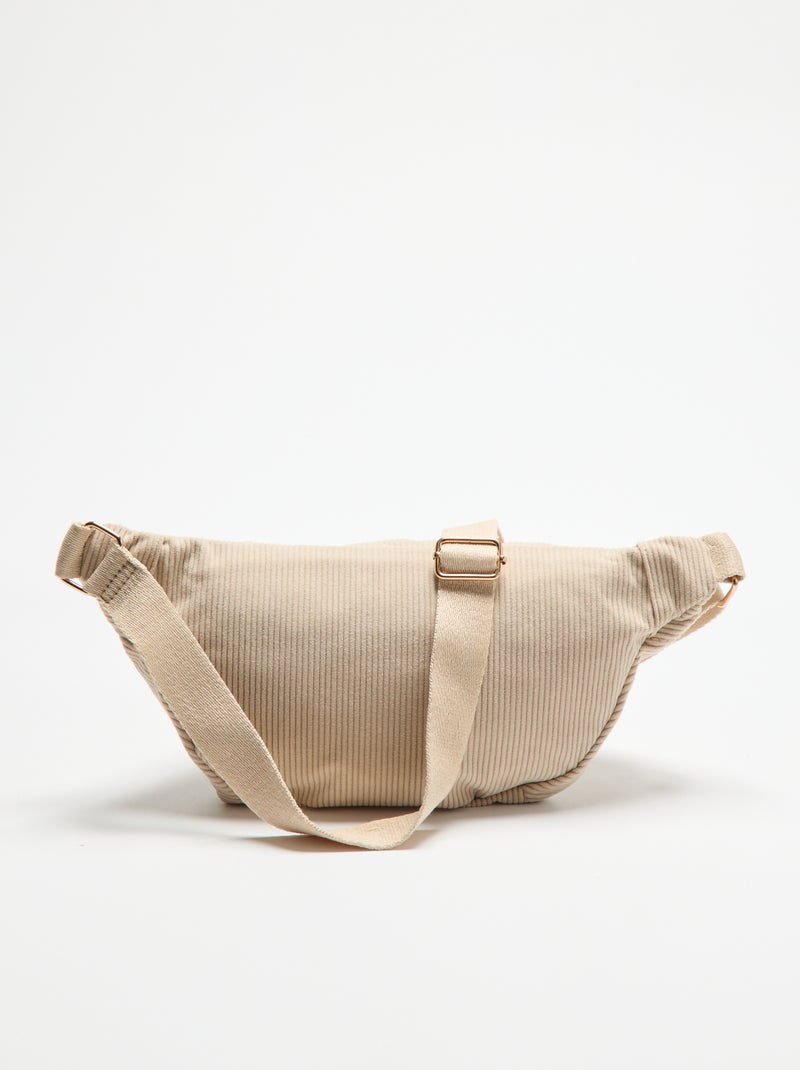 Banane en velours Beige - Kiabi