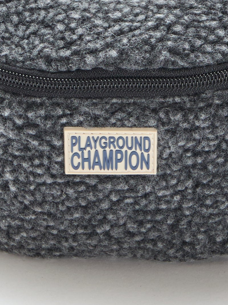 Banane unie effet moutonné 27x15 cm - Gris - Garçon - 10.00€ - Kiabi