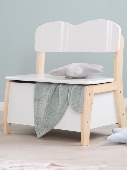 Banc-coffre à jouets en bois massif - ROBA - Kiabi