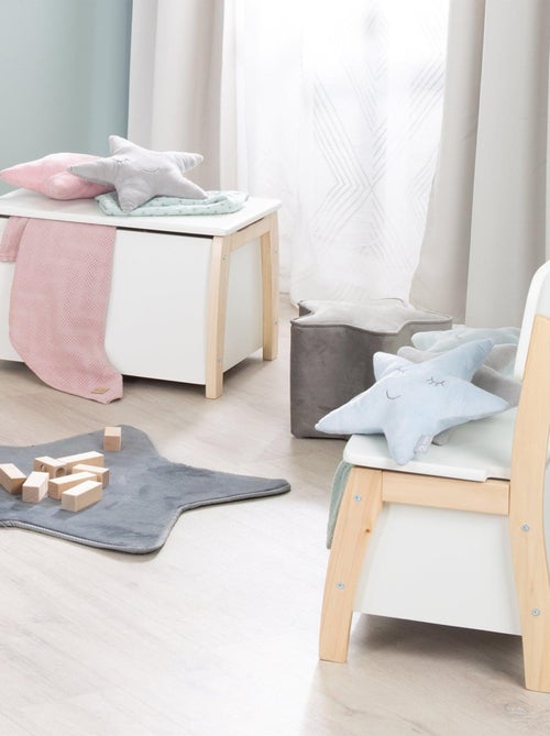 Banc-coffre à jouets en bois massif - ROBA - Kiabi